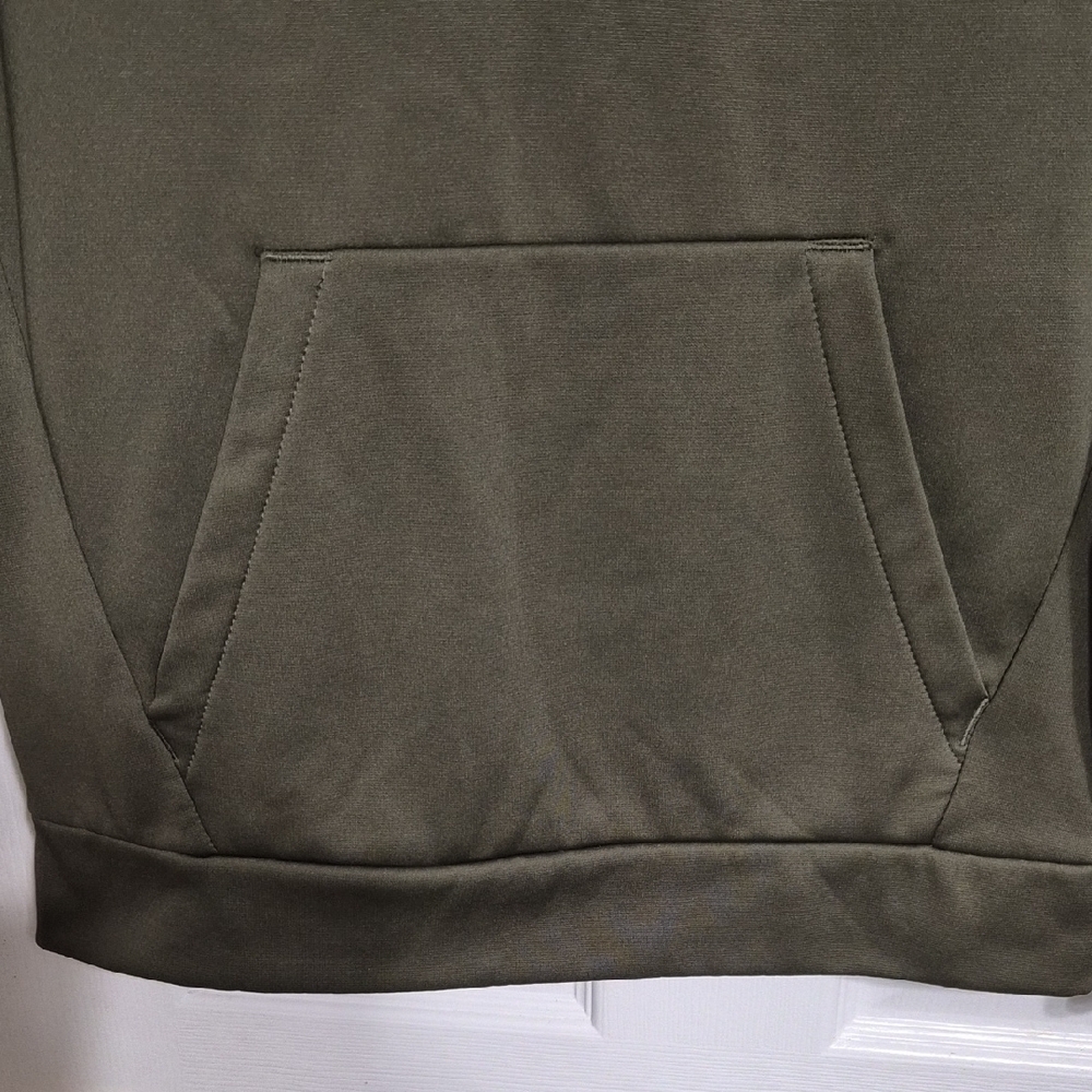 Under Armour Men's Olive Green With Lime Green Logo Hoodie Size Small - Picture 3 of 9